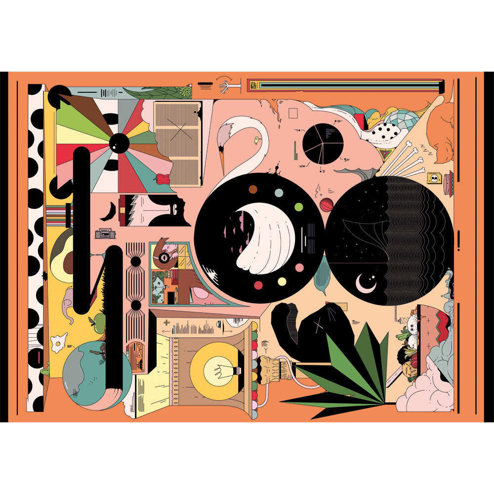Doodle is a challenging jigsaw puzzle by Cloudberries with artwork from Ori Toor