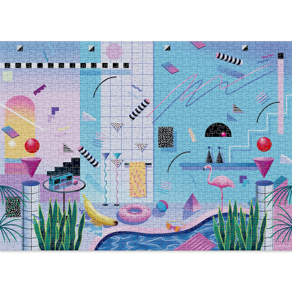 Poolside 1000 piece puzzle by Cloudberries