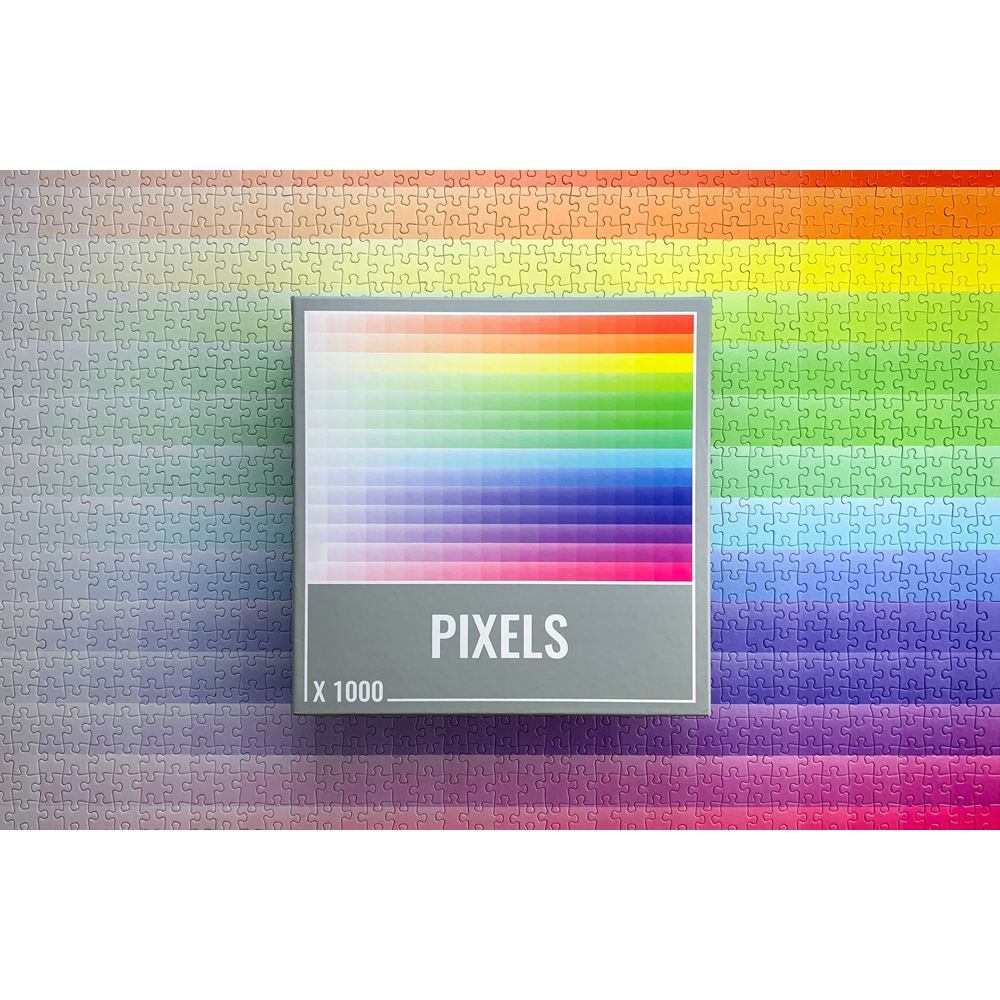 Pixels isa beautiful 1000-piece gradient puzzle from Cloudberries