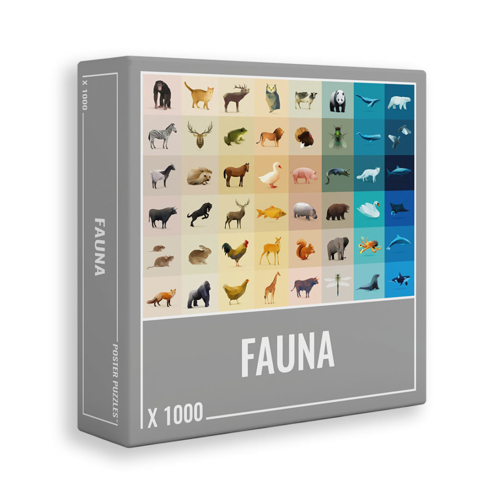 Fauna is a fun, colourful animal puzzle for adults