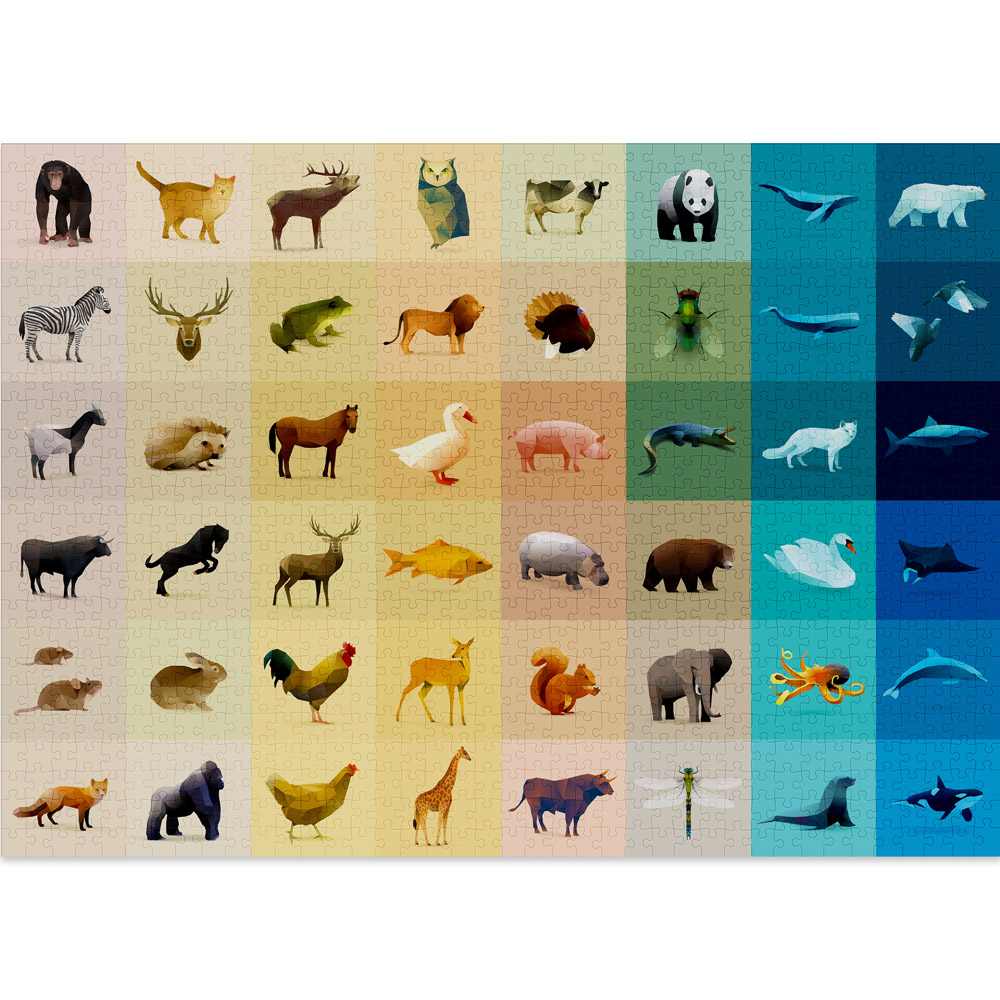 Fauna is a fun 1000 piece puzzle for adults