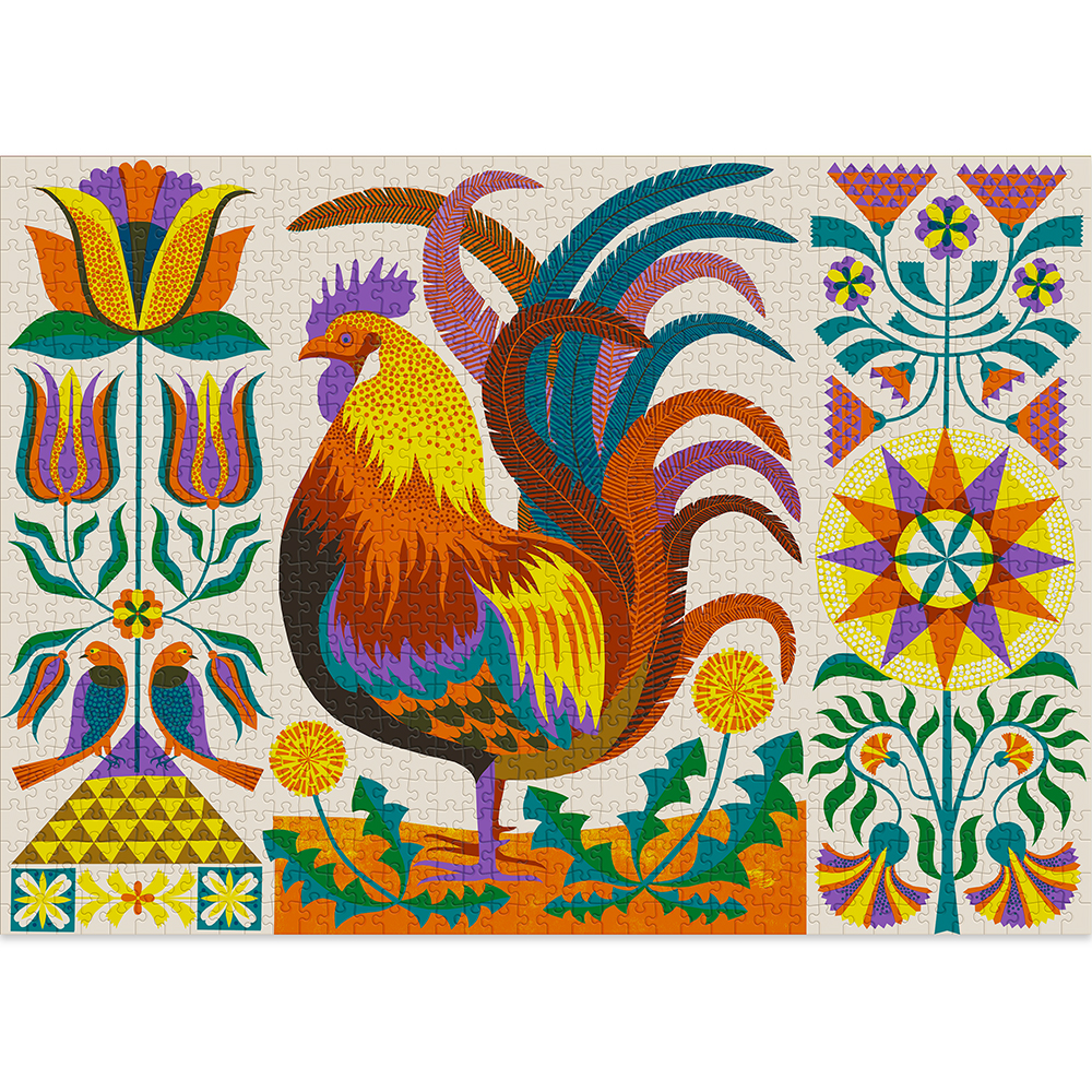 Rooster 1000-piece puzzle by Cloudberries