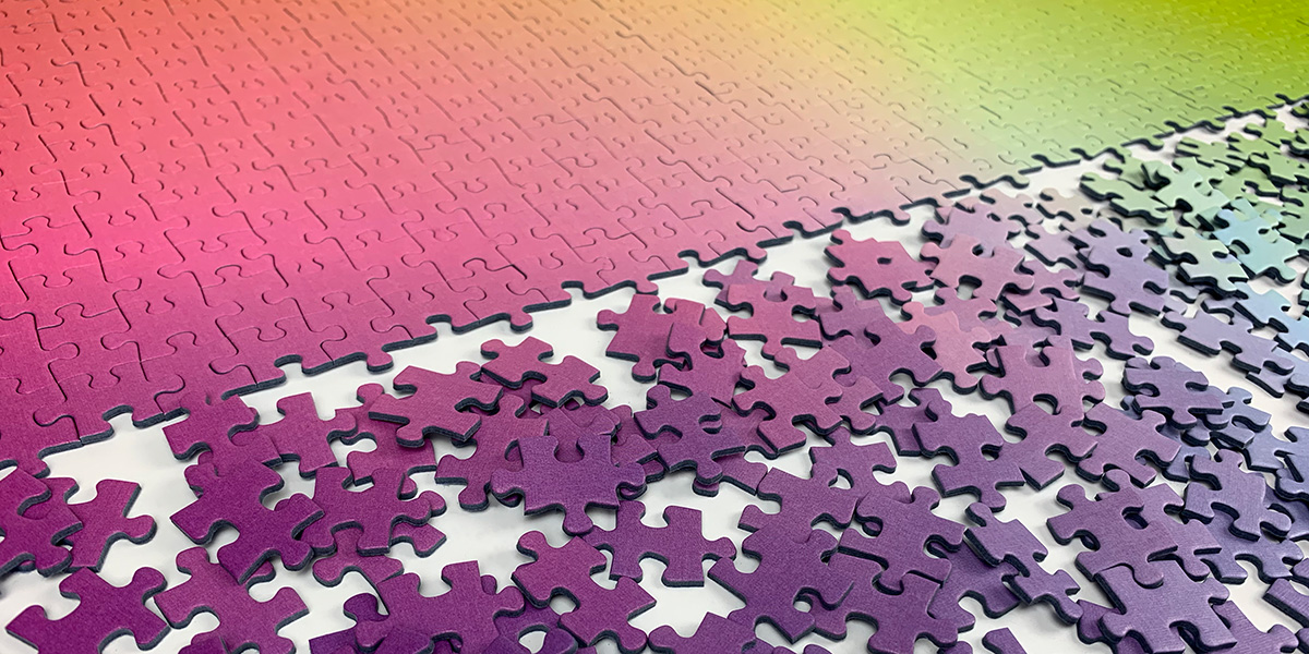 Gradient puzzles by Cloudberries