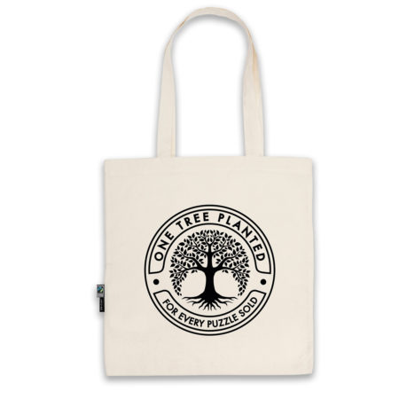 One tree planted cotton bag by Cloudberries is a great gift for puzzler