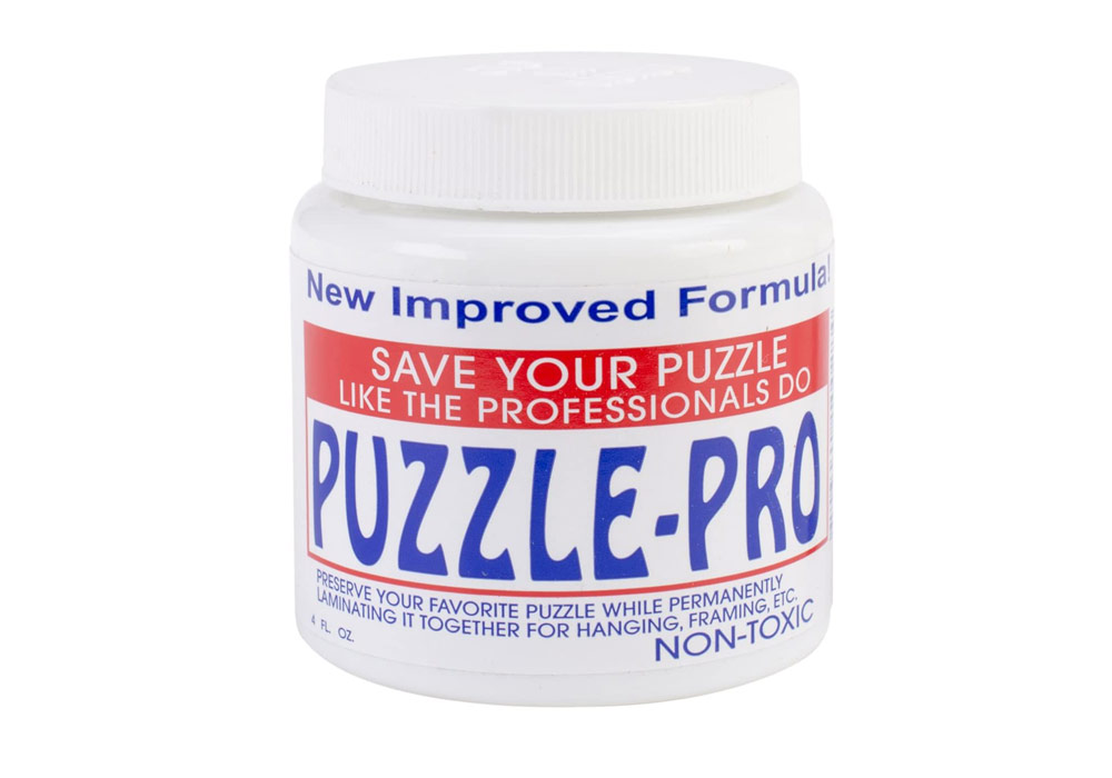 You can glue your puzzles when finished