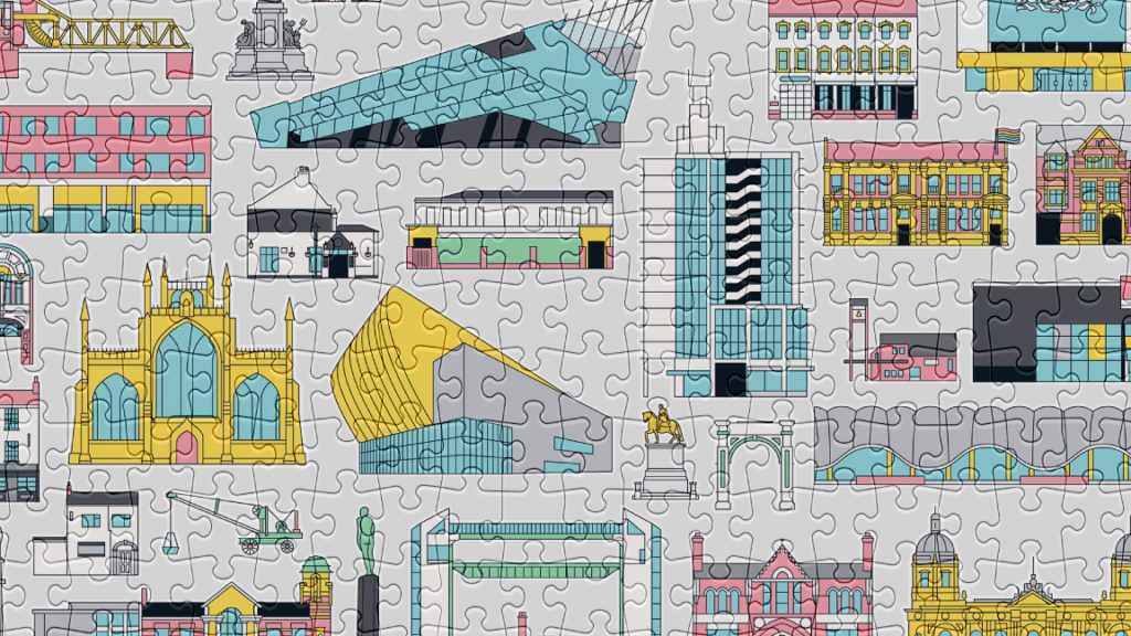 Buildings is one of our bestselling 500-piece puzzles