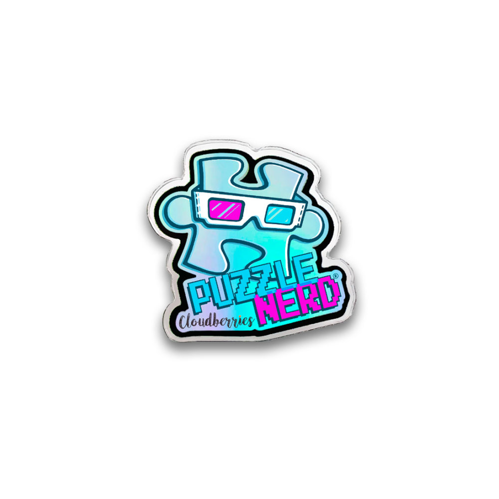 Puzzle Nerd pin by Cloudberries