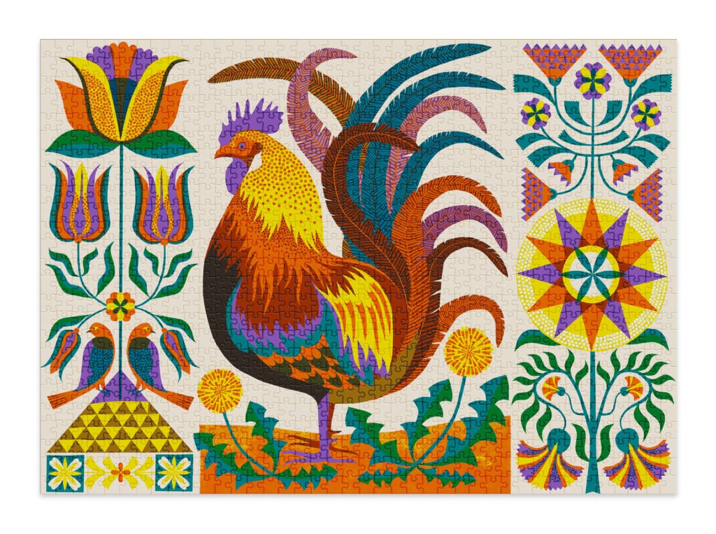 Rooster jigsaw puzzle