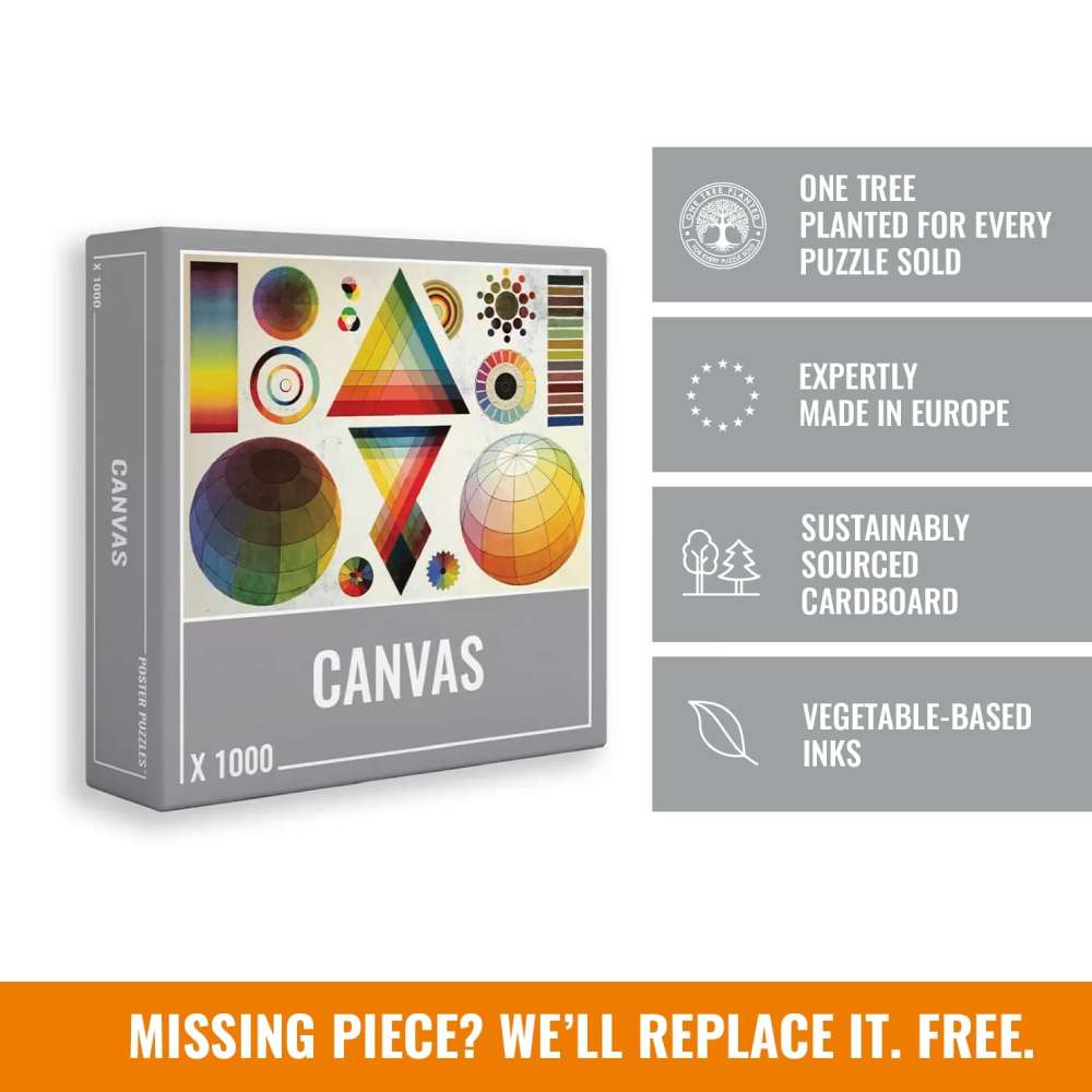 Canvas is an artsy jigsaw puzzle made by Cloudberries