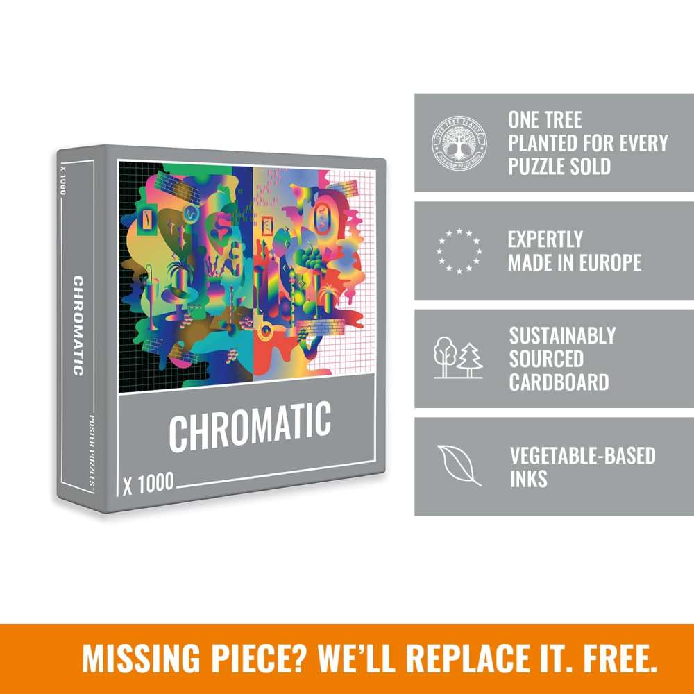 Chromatic is an awesome jigsaw puzzle made by Cloudberries