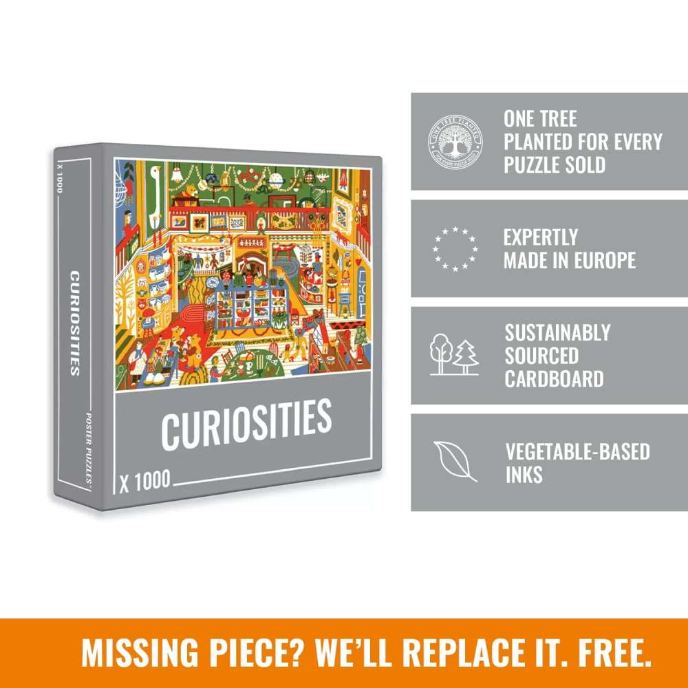 Curiosities is a fun and colorful puzzle made by Cloudberries