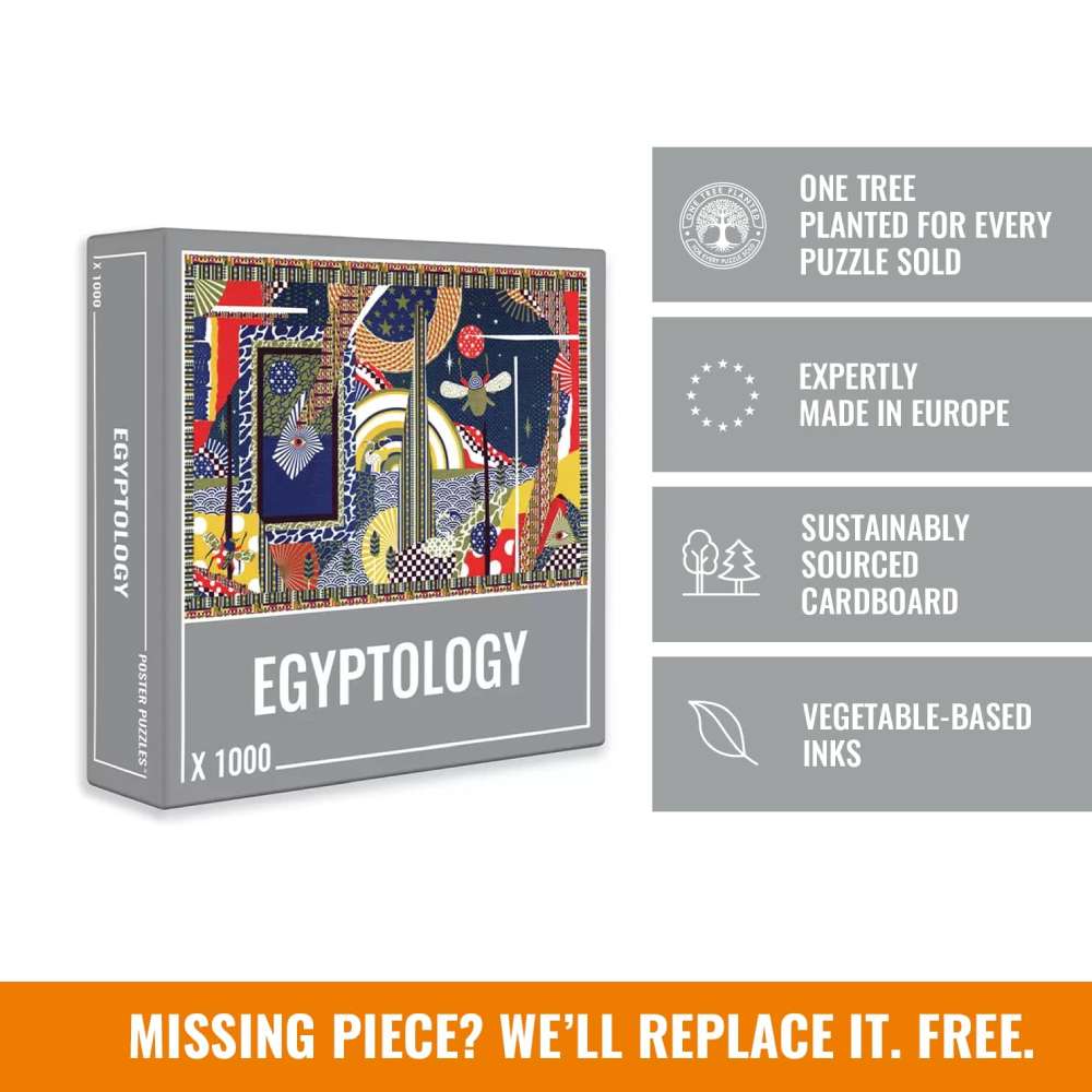 Egyptology is a fancy jigsaw puzzle made by Cloudberries