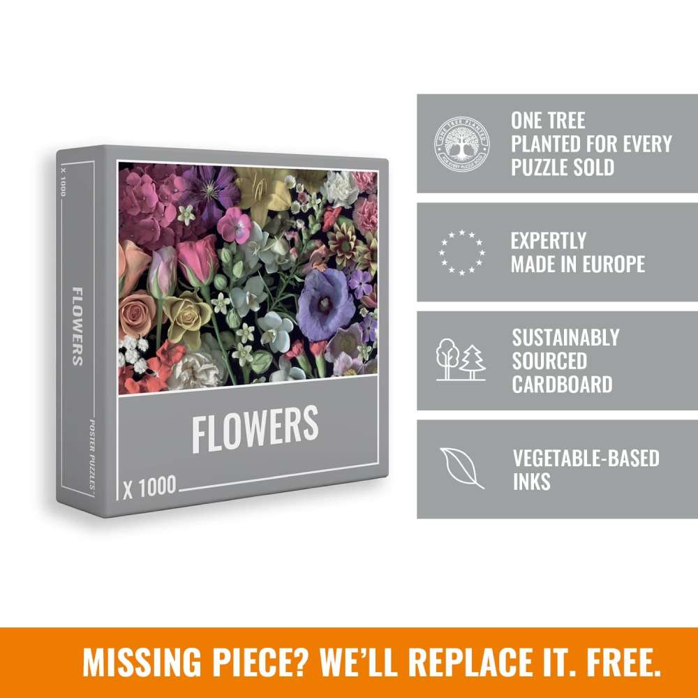 Flowers is a wonderful jigsaw puzzle made by Cloudberries