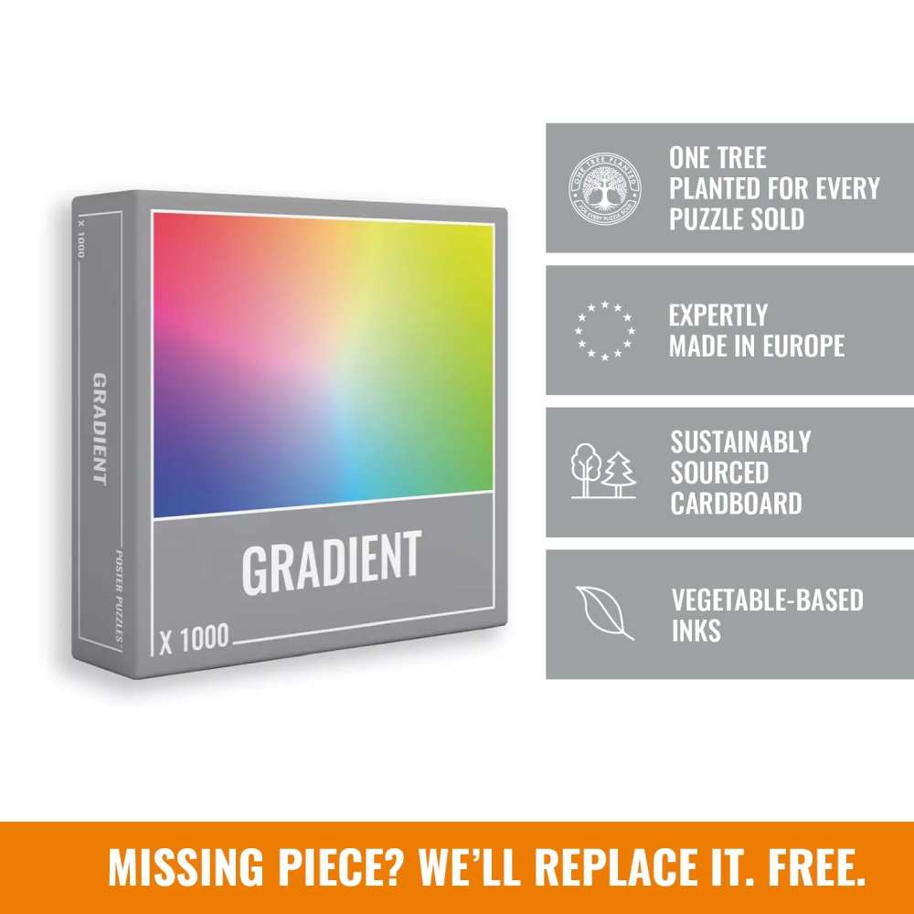Gradient is a lovely jigsaw puzzle made by Cloudberries