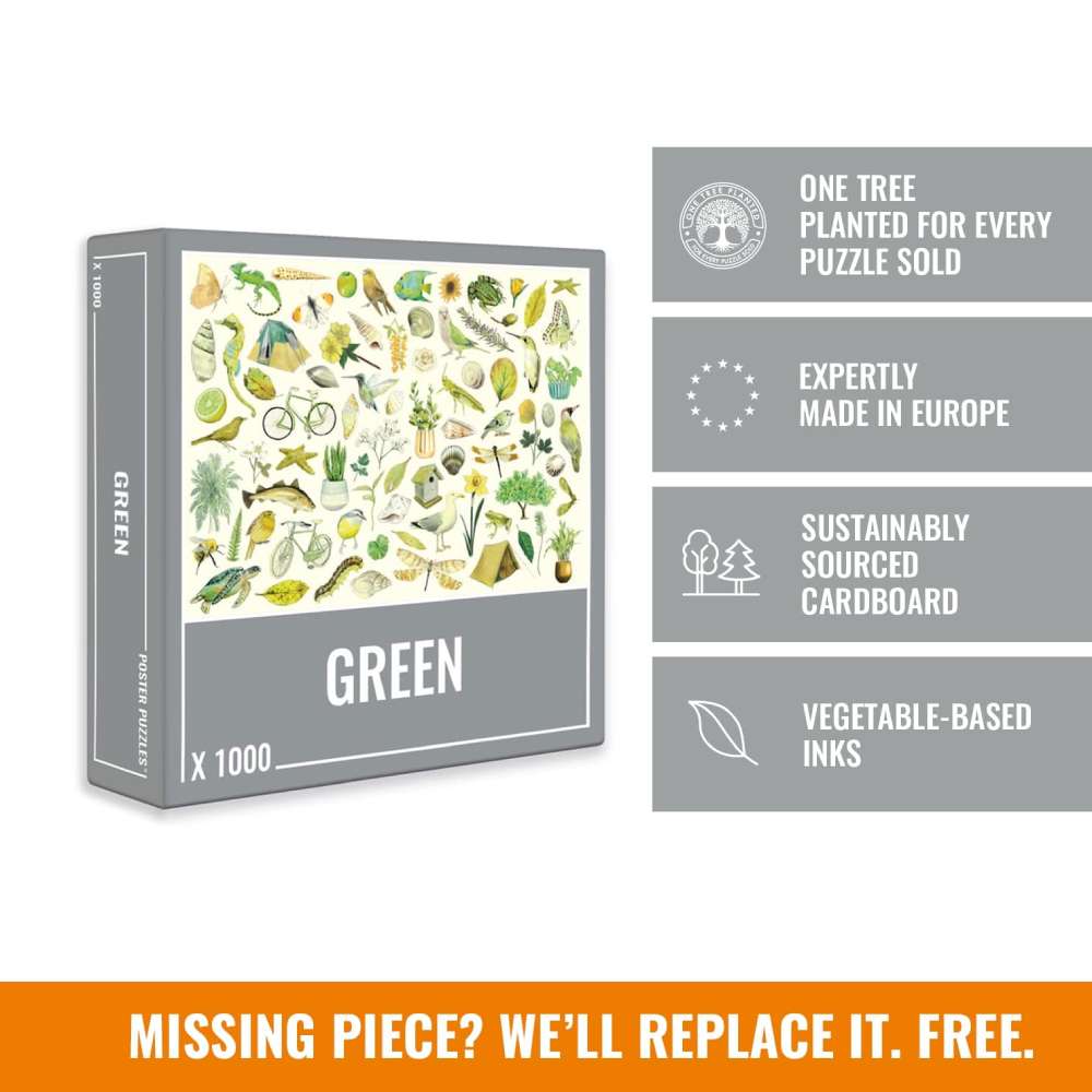 Green is a fun nature-themed jigsaw puzzle by Cloudberries