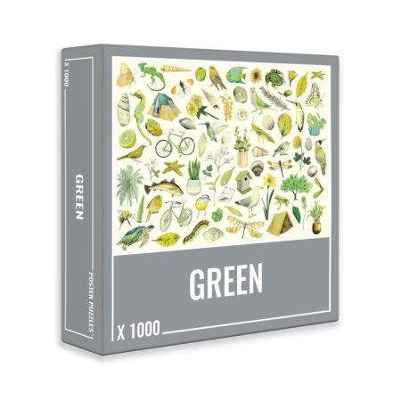 Green jigsaw puzzle, 1000 pieces
