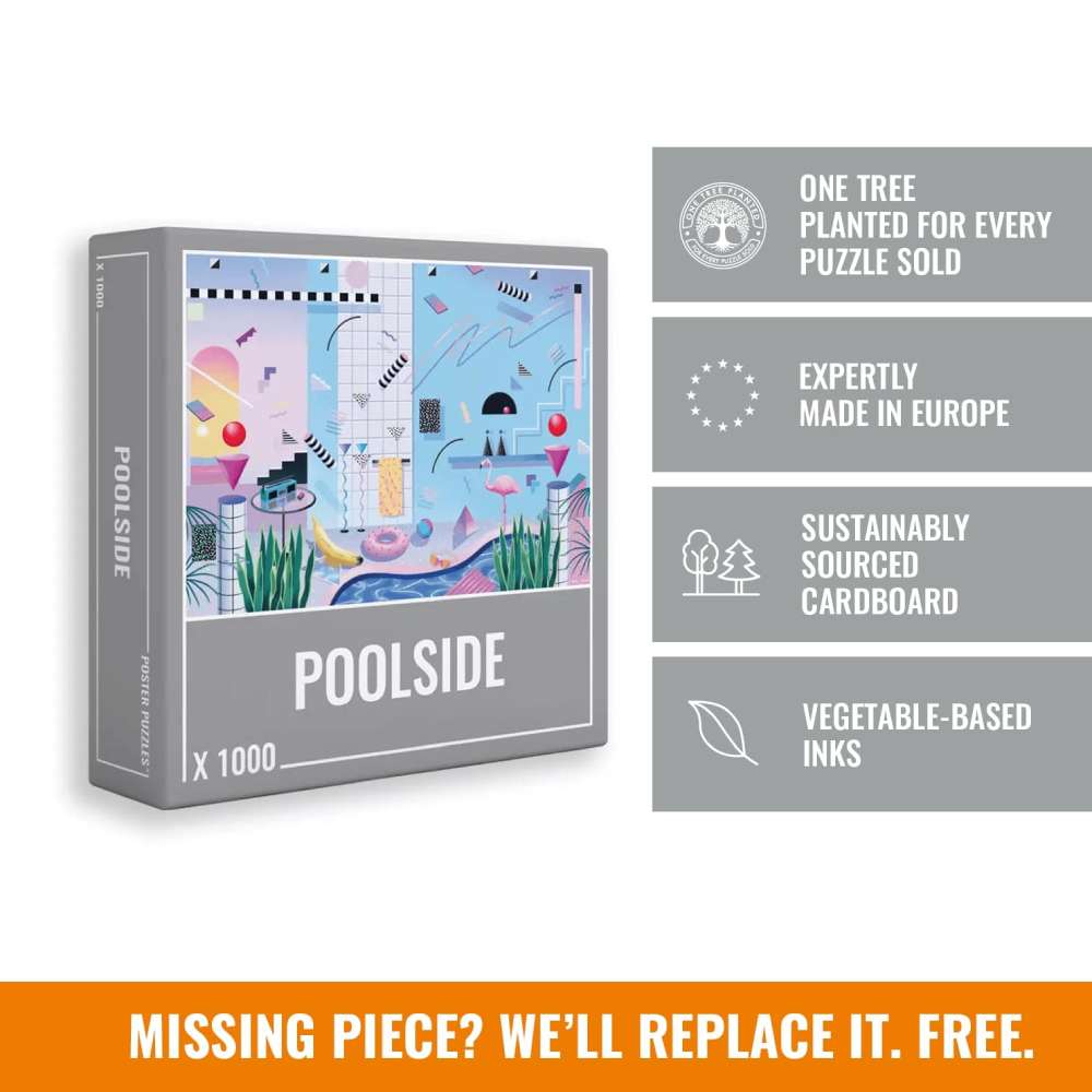 Poolside is a delightful jigsaw puzzle made by Cloudberries