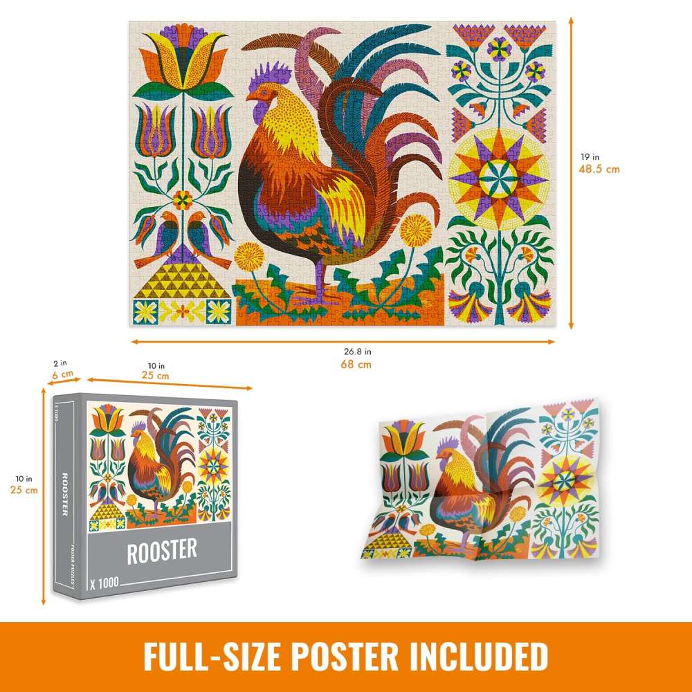 Rooster jigsaw puzzle 1000 pieces