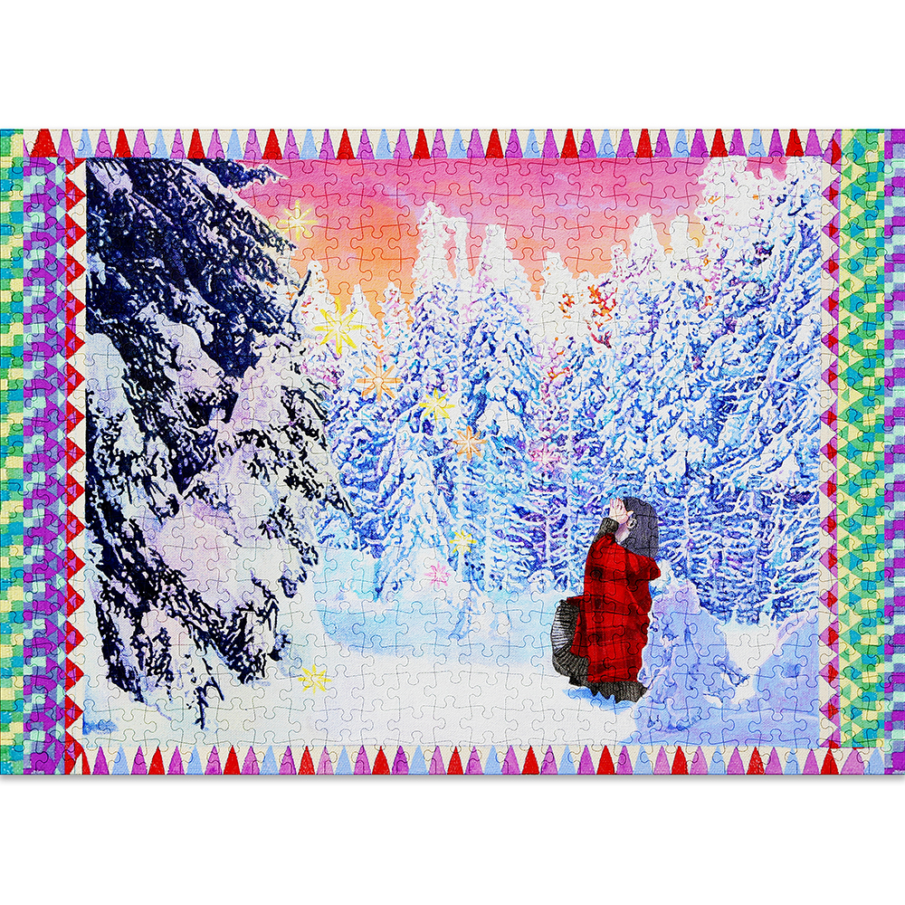 Snow is a 500-piece Christmas puzzle for adults