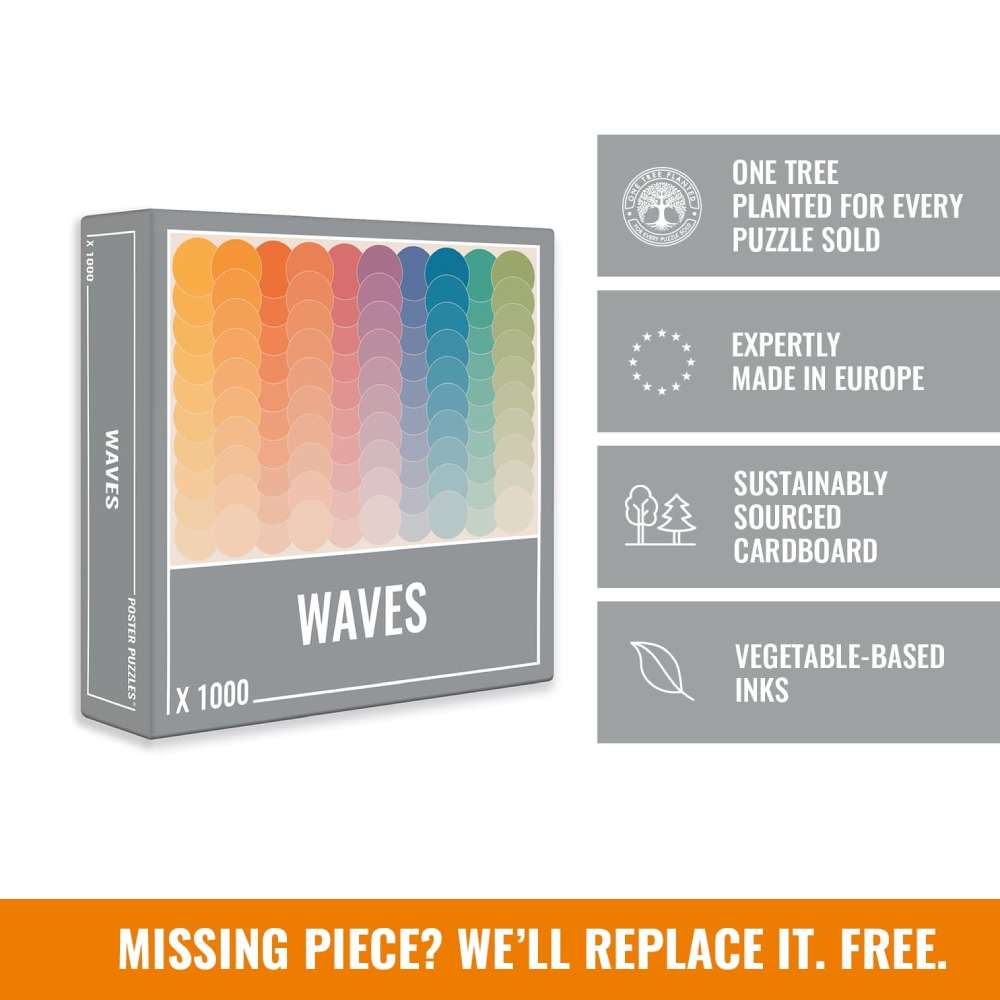 Waves is a gorgeous jigsaw puzzle made by Cloudberries