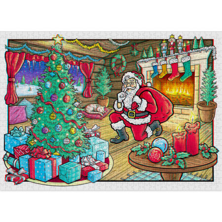Christmas-themed puzzle for adults