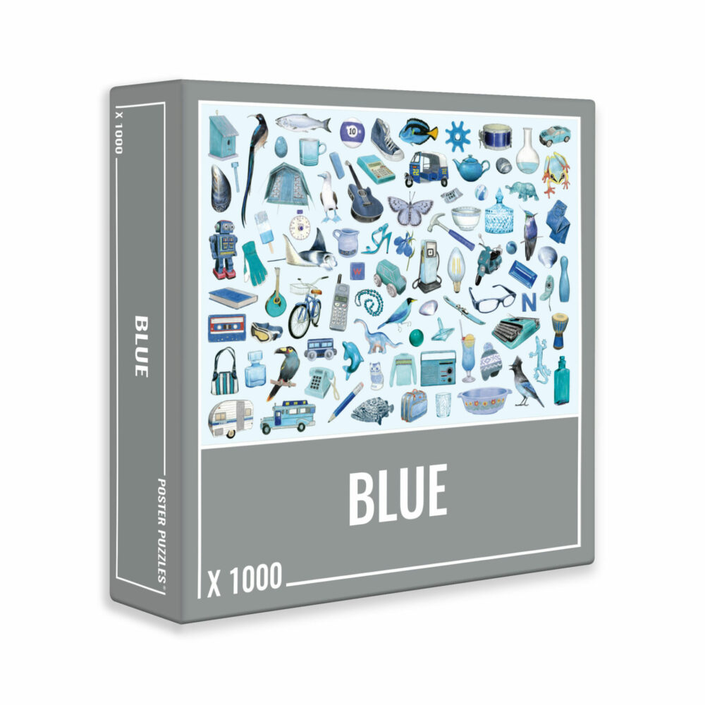 Blue jigsaw puzzle 1000 pieces