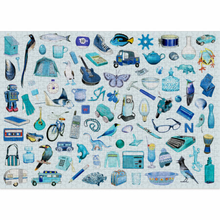 Blue jigsaw puzzle 1000 pieces
