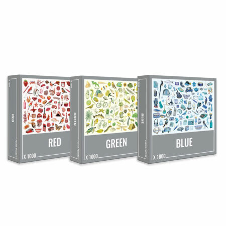 Red green blue 1000 puzzle bundle