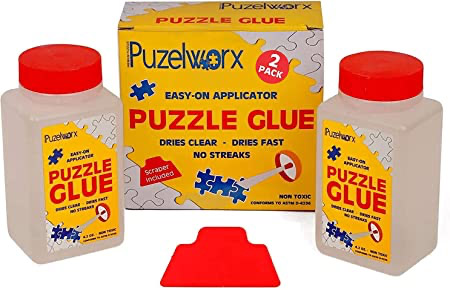 Preserve 3 X 1000 Jigsaw Puzzle Glue Sheets 18 Sheets Puzzle Saver Peel  Stick
