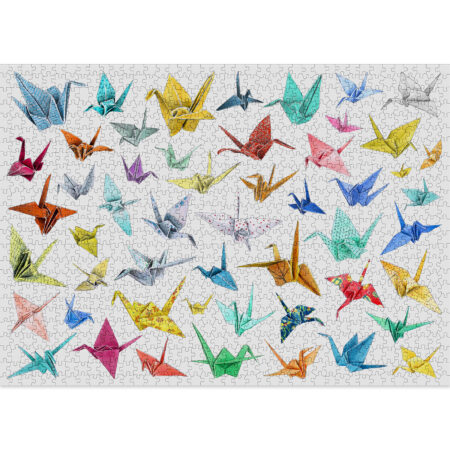 Cranes random cut jigsaw puzzle