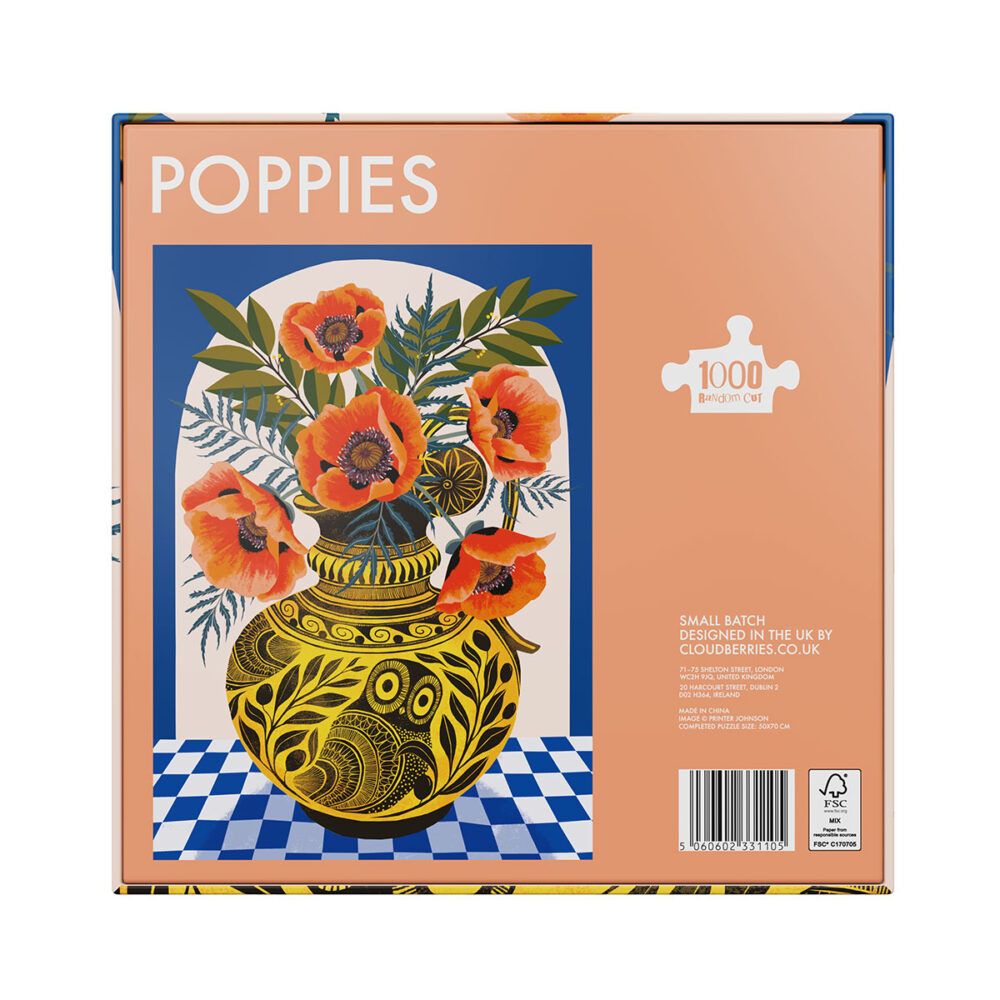 Poppies puzzle 1000 pieces by Cloudberries